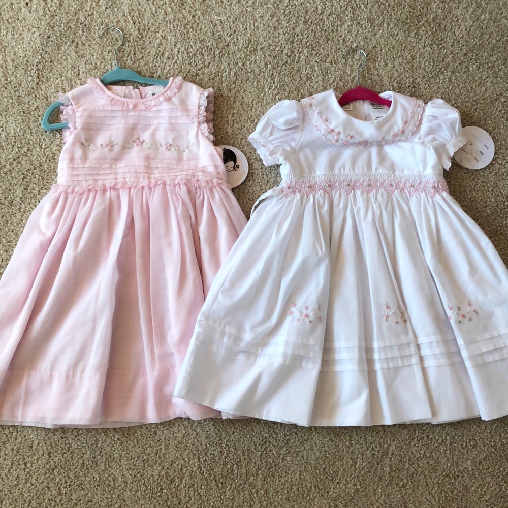 Smocked girl dresses size 3